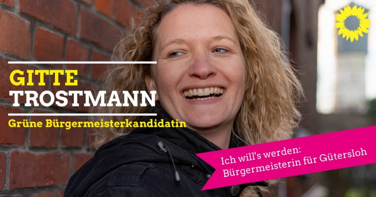 Gitte Trostmann als Grüne Bürgermeisterkandidatin für Gütersloh nominiert