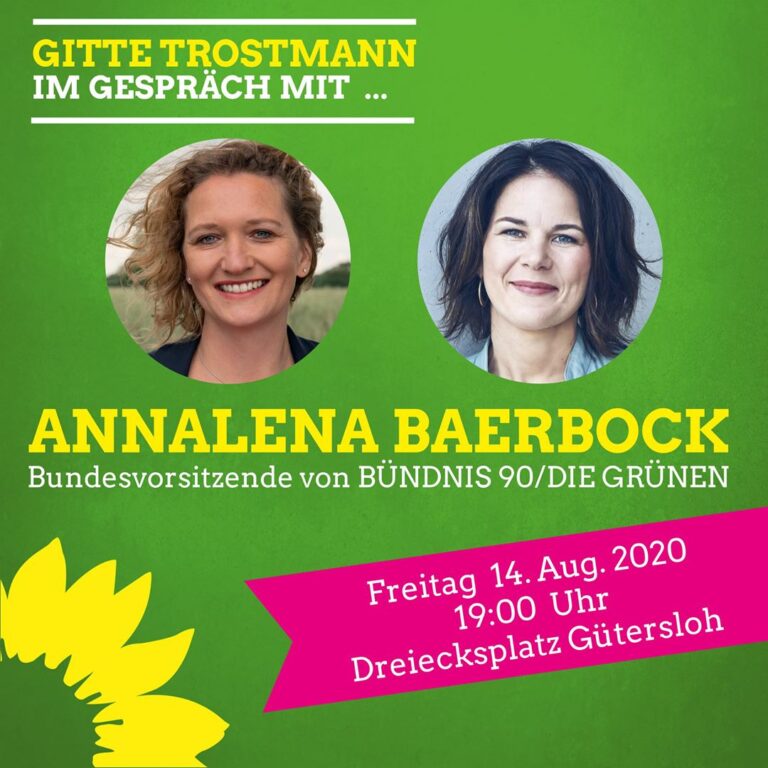Bürgermeister­kandidatin Gitte Trostmann trifft… Annalena Baerbock!