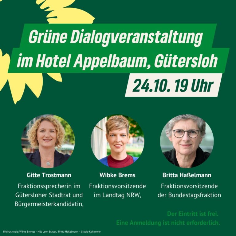 Grüne Dialogveranstaltung in Gütersloh