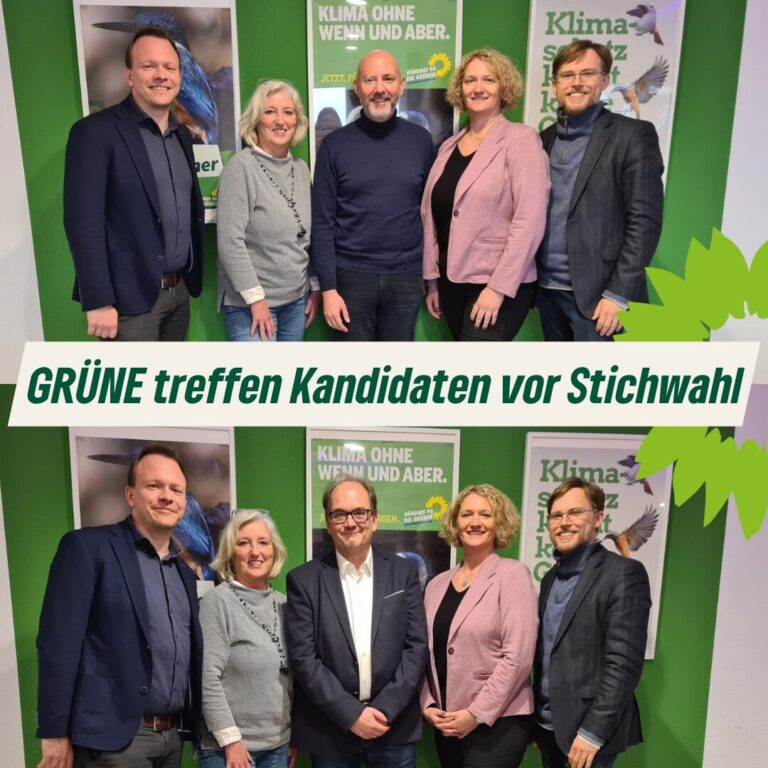 GRÜNE treffen Kandidaten vor Stichwahl
