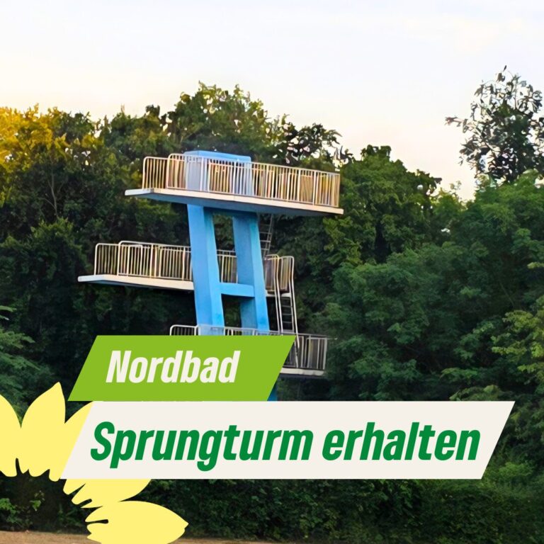 Nordbad: Grüne wollen Sprungturm und Nichtschwimmerbereich erhalten