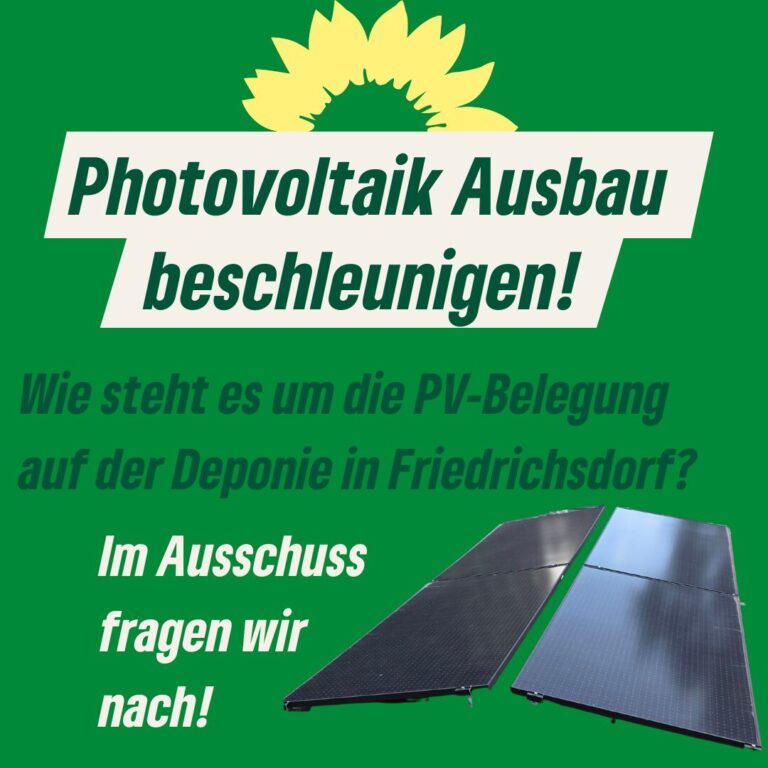 Wann kommt Photovoltaik auf die Deponie Friedrichsdorf?