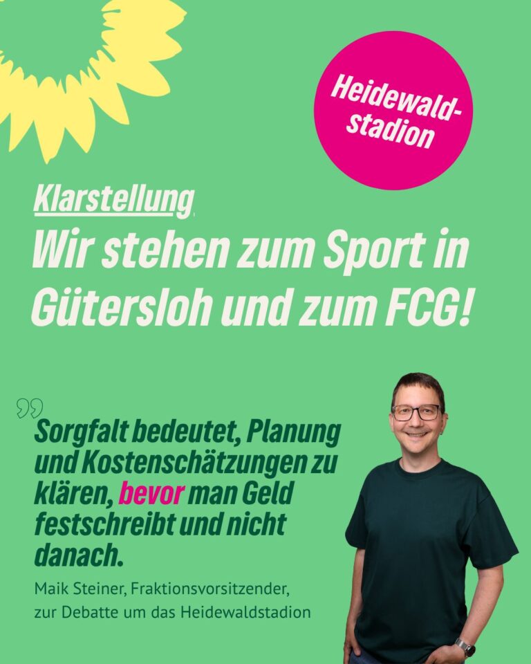 Heidewaldstadion: Wer Sorgfalt fordert, muss sie auch selbst einhalten