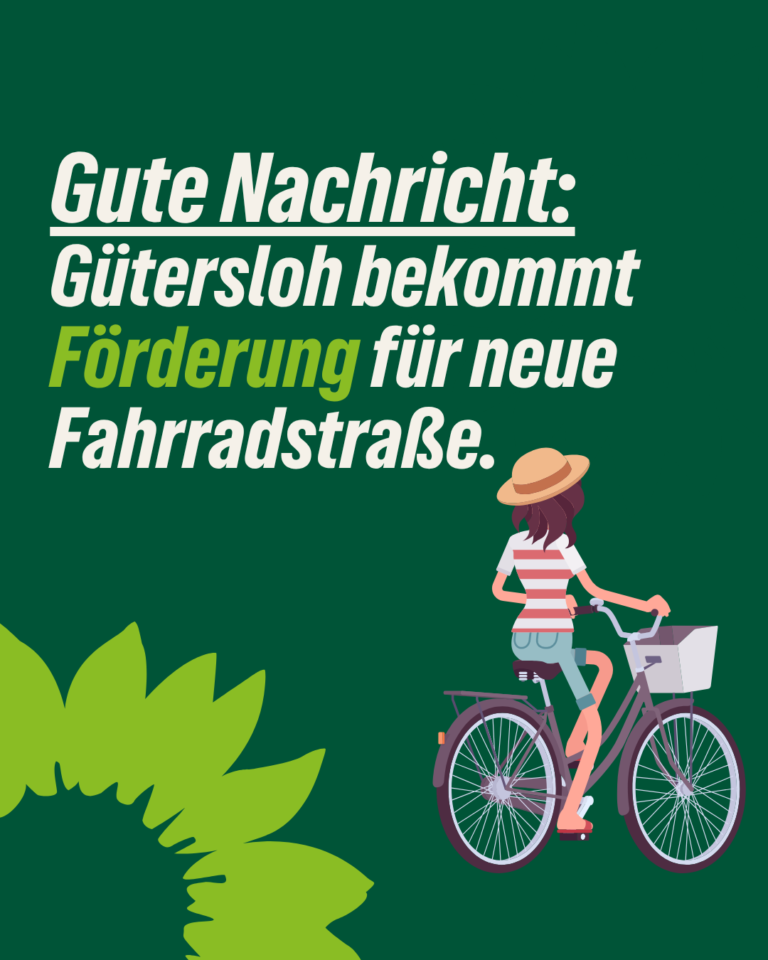 265.900 Euro Förderung für Fahrradstraße in Gütersloh