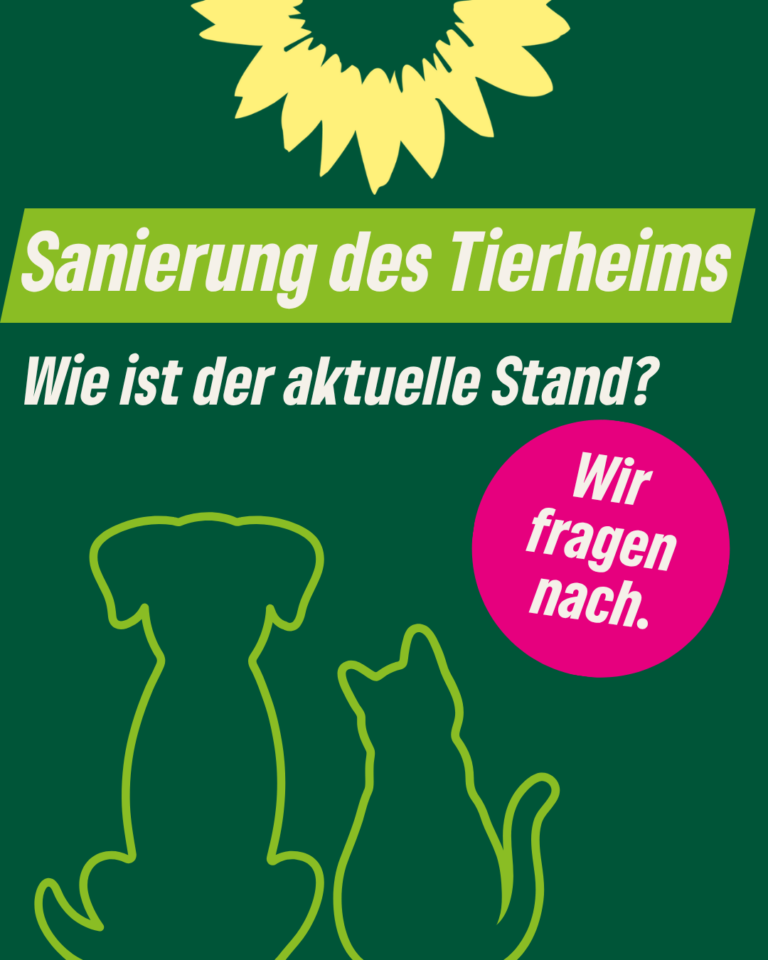 Sanierung des Tierheims – Anfrage im Hauptausschuss