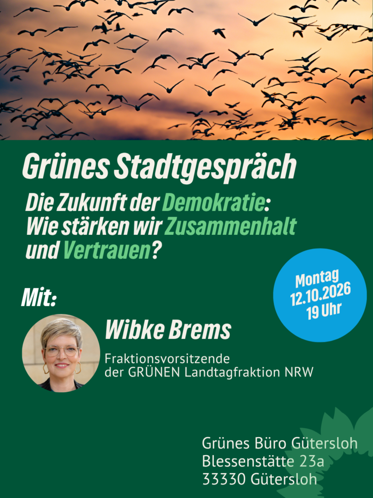 Herzliche Einladung zum Grünen Stadtgespräch!